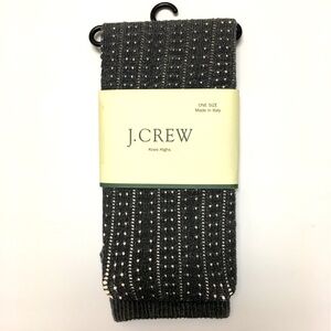 J Crew Knee High Wool Blend Socks Grey One Size